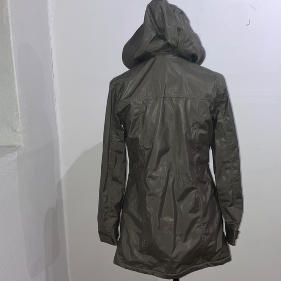 Metallic gray/brown lined coat - Picture 2 of 15